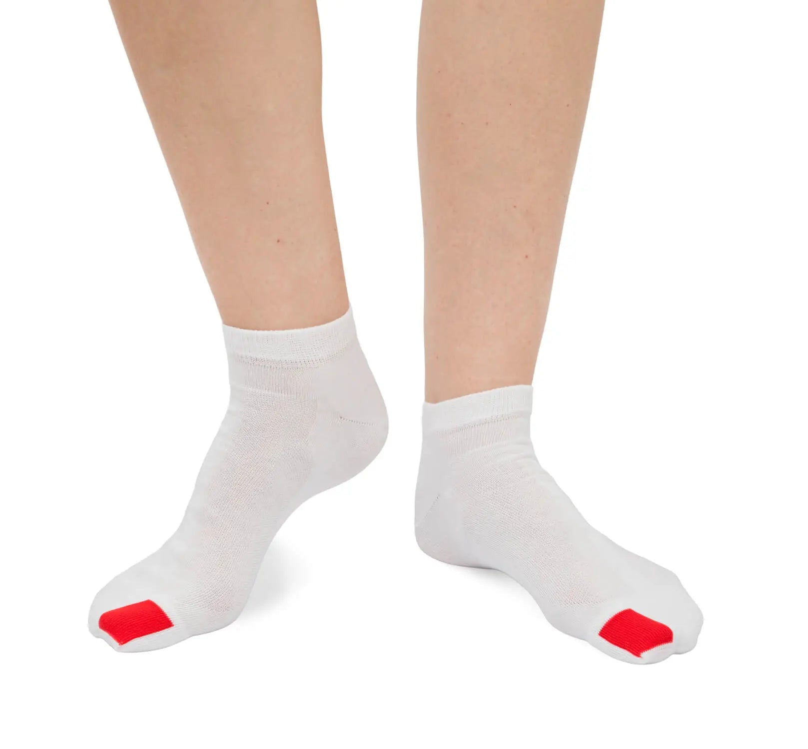 Plus12 - Sneakers White Cotton - Calcetines respetuosos tobilleros