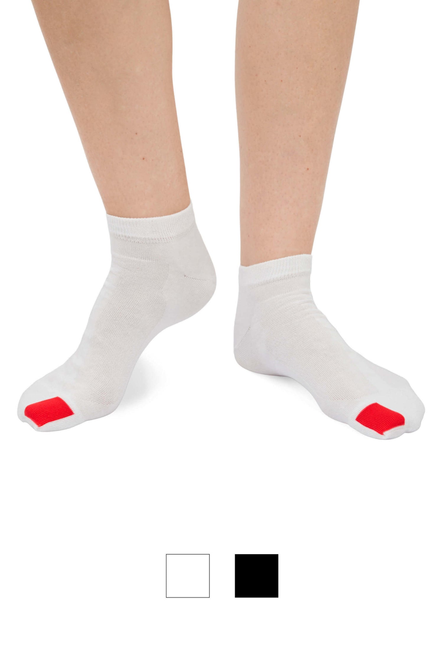 Plus12 - Sneakers White Cotton - Calcetines respetuosos tobilleros-plus12-Cacles Barefoot-Tienda de calzado barefoot respetuoso minimalista