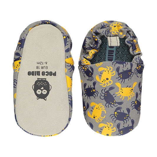 Poco Nido. Mini Shoes. Mangrove Crabs Grey Baby Shoes