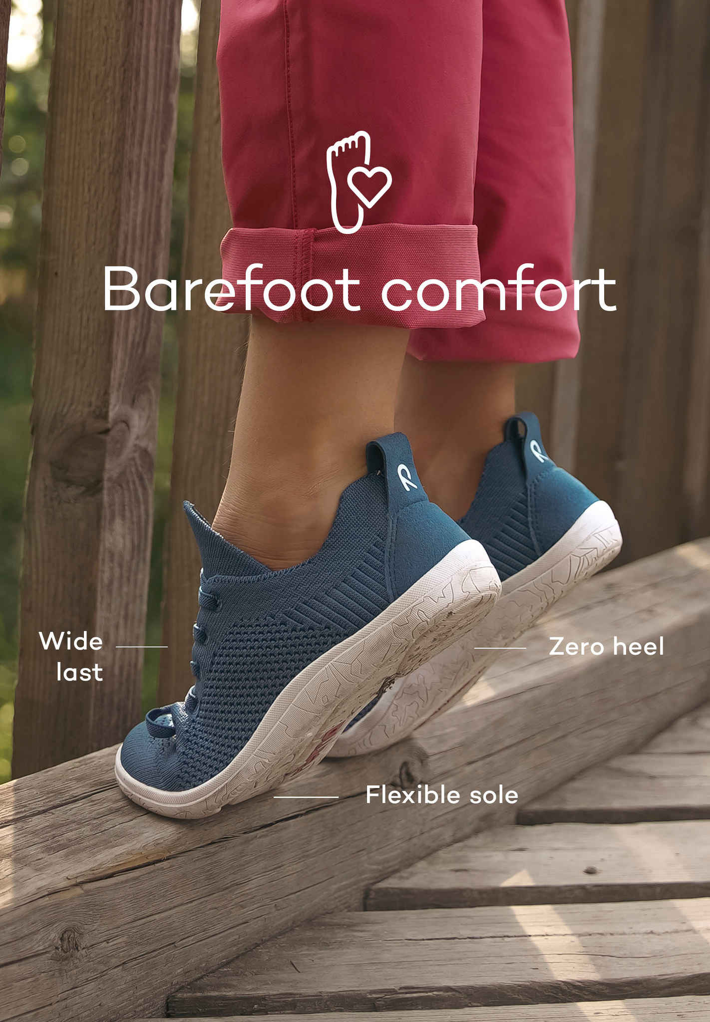 Reima - Astelu Dark Mango - Deportivas barefoot ligeras-Reima-Cacles Barefoot-Tienda de calzado barefoot respetuoso minimalista