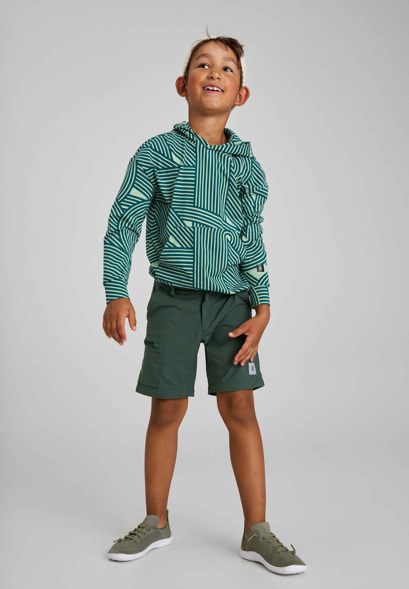 Reima - Astelu Greyish Green - Deportivas barefoot ligeras-Reima-Cacles Barefoot-Tienda de calzado barefoot respetuoso minimalista