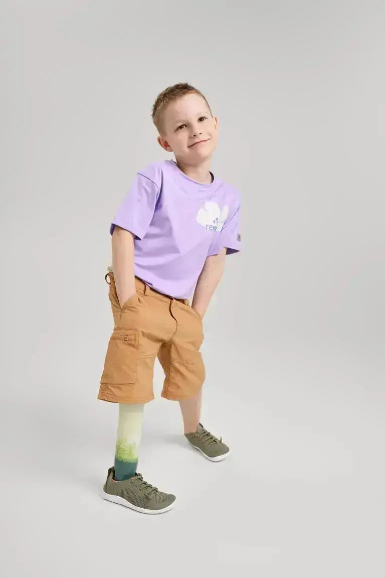 Reima - Astelu Greyish Green - Zapatillas barefoot ligeras infantiles verde