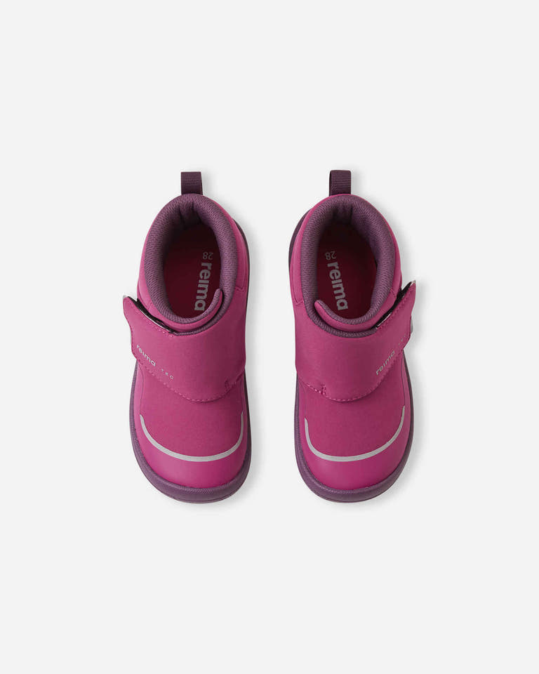 Reima - Hyppii Cool Burgundy - Botines barefoot impermeables-Reima-Cacles Barefoot-Tienda de calzado barefoot respetuoso minimalista
