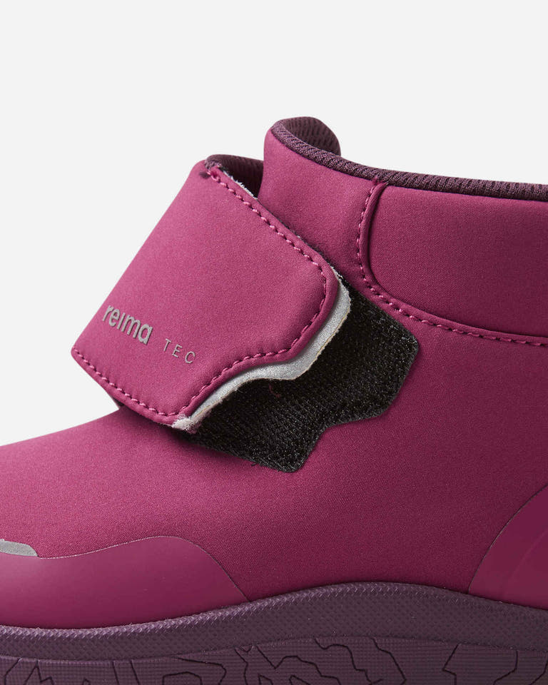 Reima - Hyppii Cool Burgundy - Botines barefoot impermeables-Reima-Cacles Barefoot-Tienda de calzado barefoot respetuoso minimalista