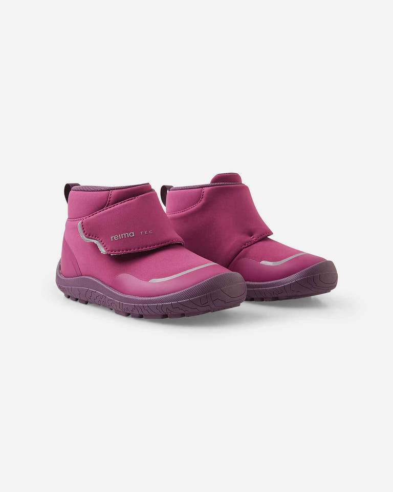Reima - Hyppii Cool Burgundy - Botines barefoot impermeables-Reima-Cacles Barefoot-Tienda de calzado barefoot respetuoso minimalista
