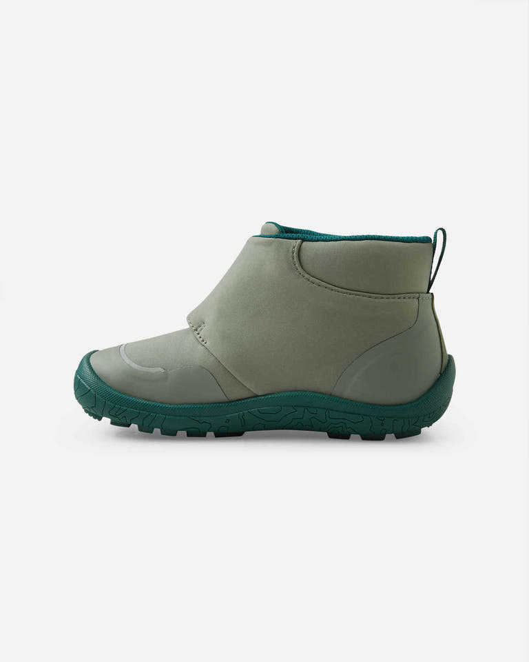 Reima - Hyppii Greyish Green - Botines barefoot impermeables-Reima-Cacles Barefoot-Tienda de calzado barefoot respetuoso minimalista