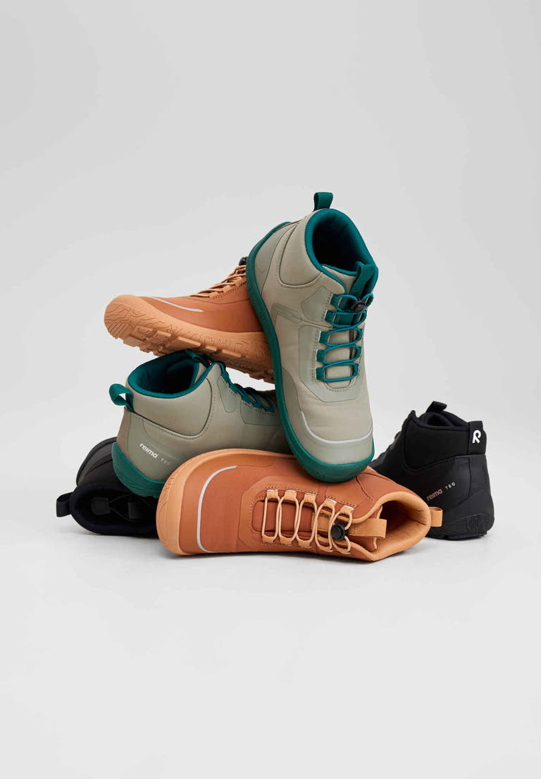 Reima - Loikkii Black - Botines barefoot impermeables-Reima-Cacles Barefoot-Tienda de calzado barefoot respetuoso minimalista