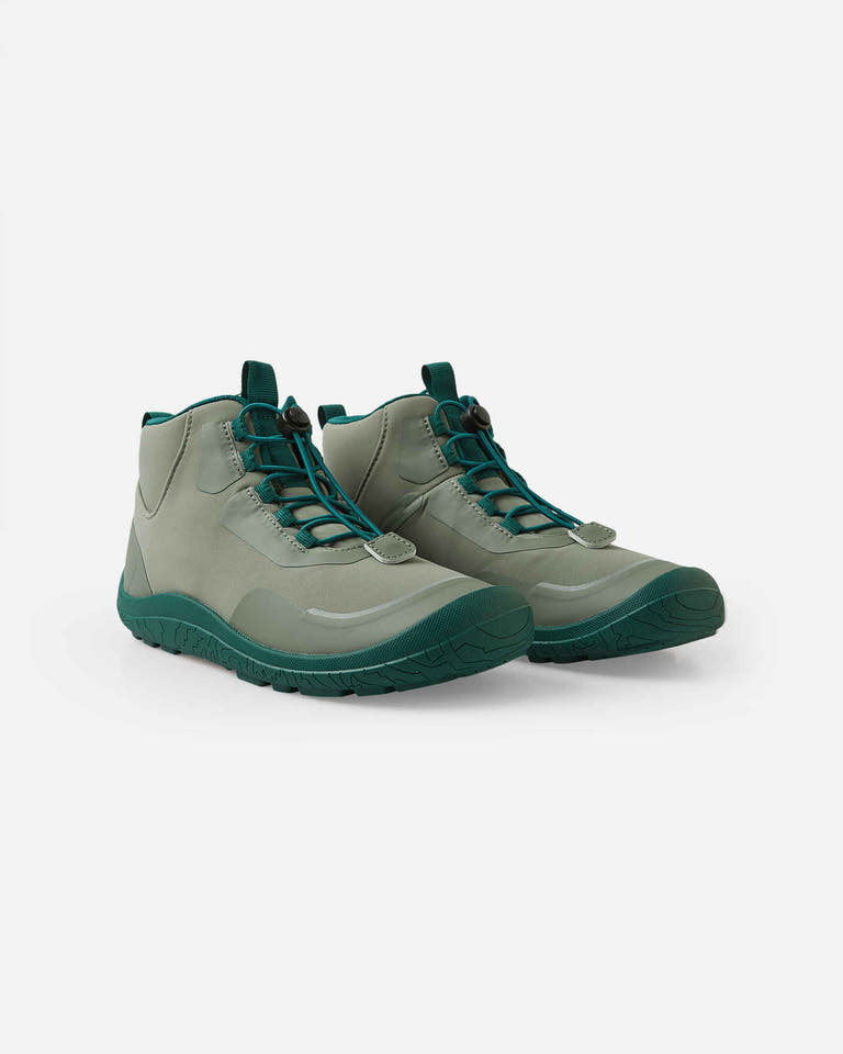 Reima - Loikkii Greyish Green - Botines barefoot impermeables-Reima-Cacles Barefoot-Tienda de calzado barefoot respetuoso minimalista