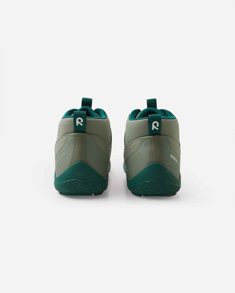 Reima - Loikkii Greyish Green - Botines barefoot impermeables-Reima-Cacles Barefoot-Tienda de calzado barefoot respetuoso minimalista