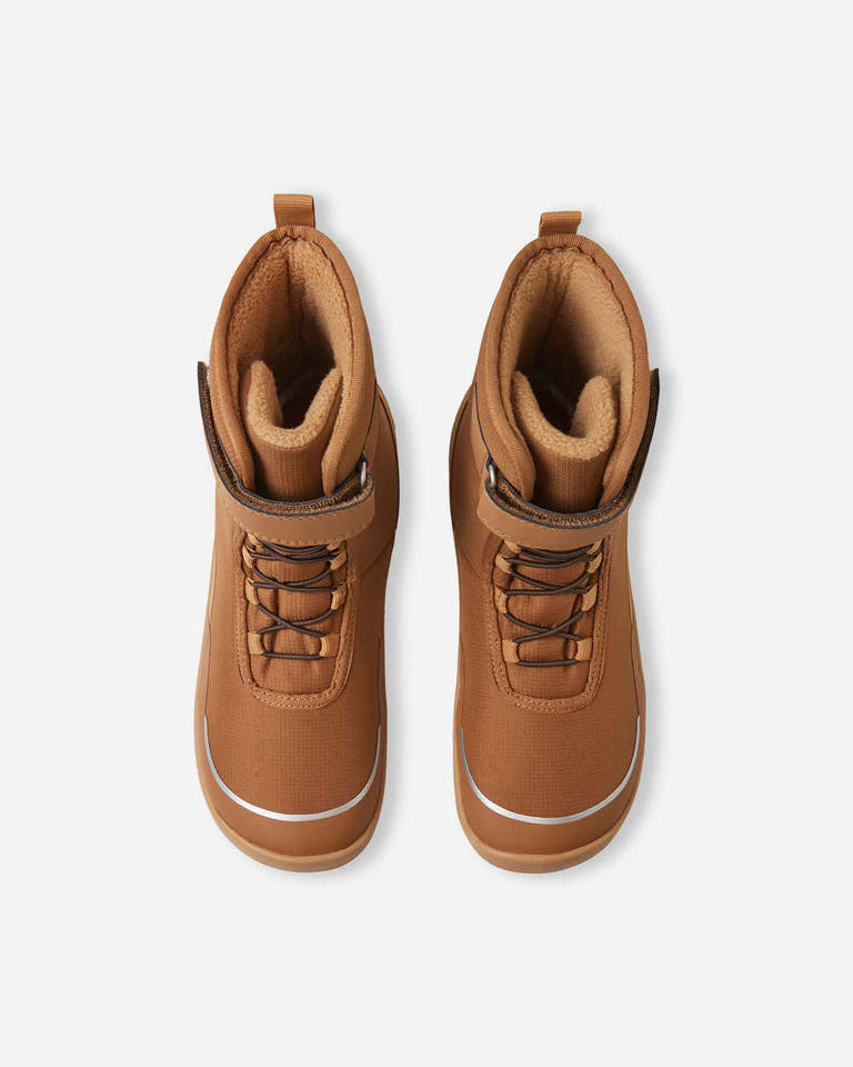Reima - Talvella Cinnamon Brown - Botas barefoot para nieve-Reima-Cacles Barefoot-Tienda de calzado barefoot respetuoso minimalista
