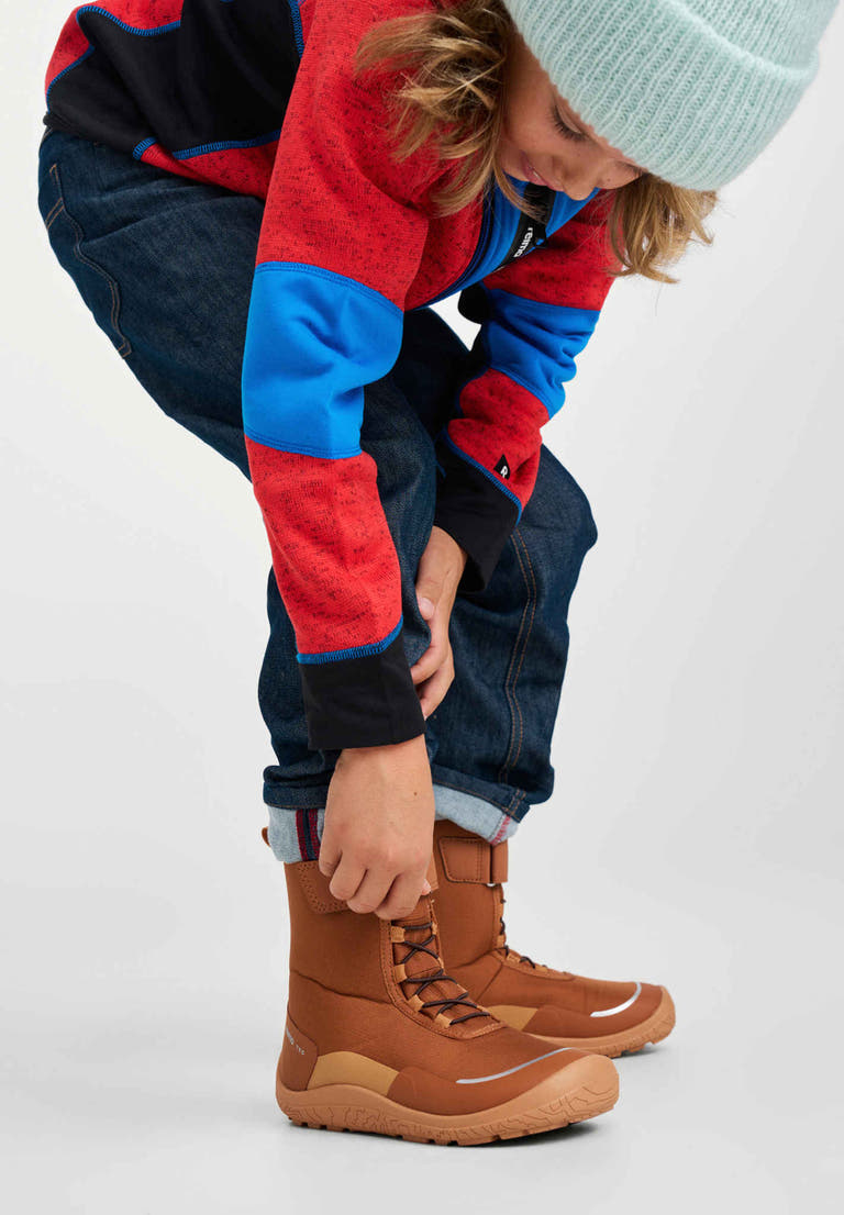Reima - Talvella Cinnamon Brown - Botas barefoot para nieve-Reima-Cacles Barefoot-Tienda de calzado barefoot respetuoso minimalista