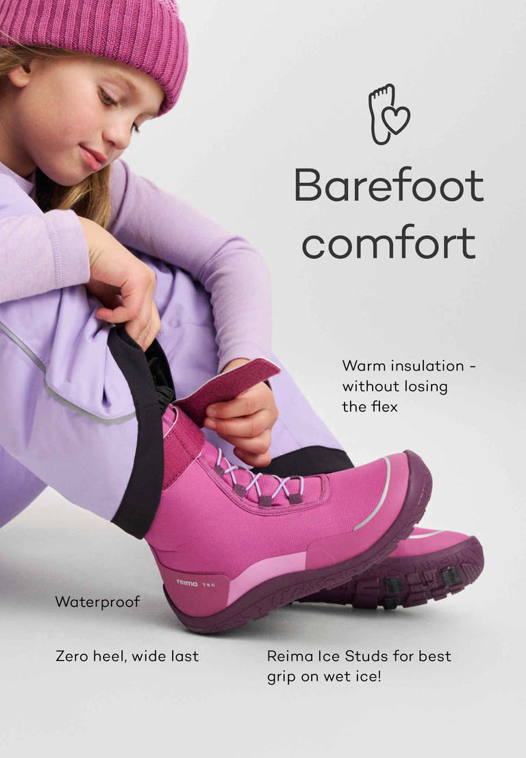 Reima - Talvella Navy - Botas barefoot para nieve-Reima-Cacles Barefoot-Tienda de calzado barefoot respetuoso minimalista