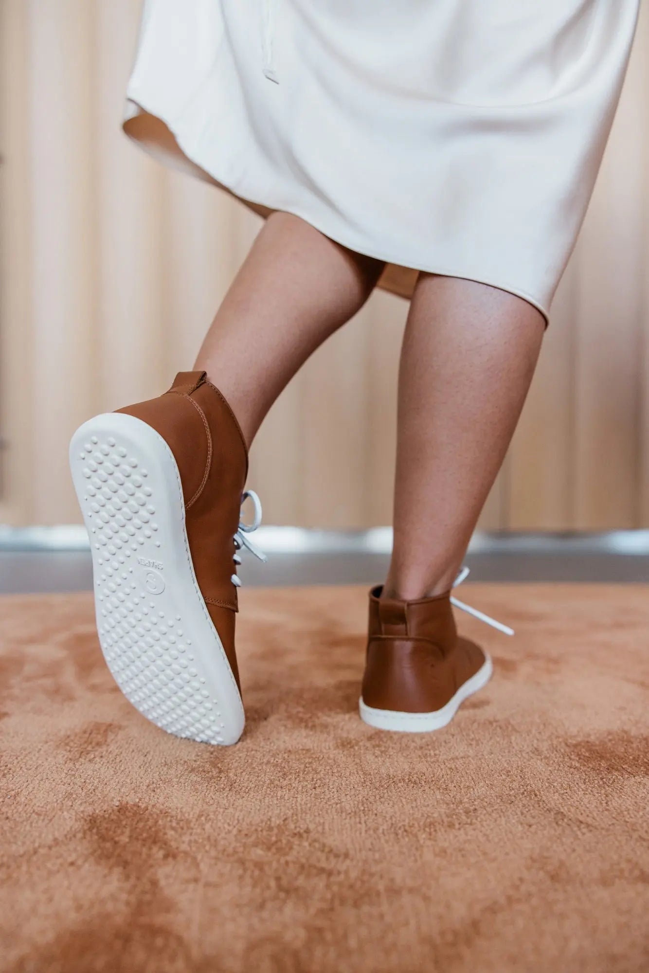 Shapen - Berry Cognac - Zapatos minimalistas