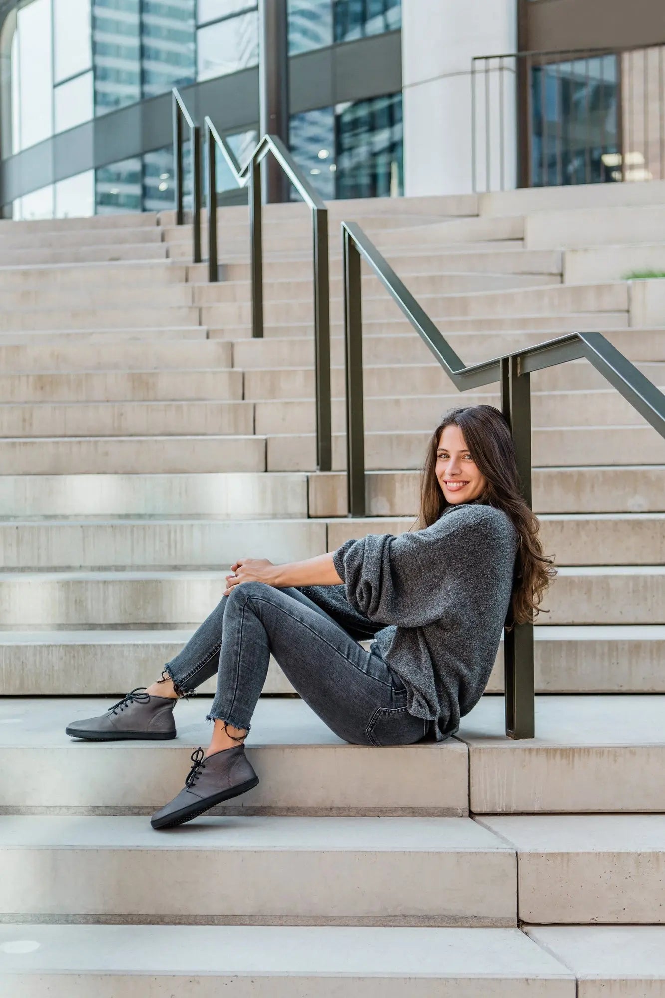 Shapen - Berry Dark Grey - Zapatos minimalistas