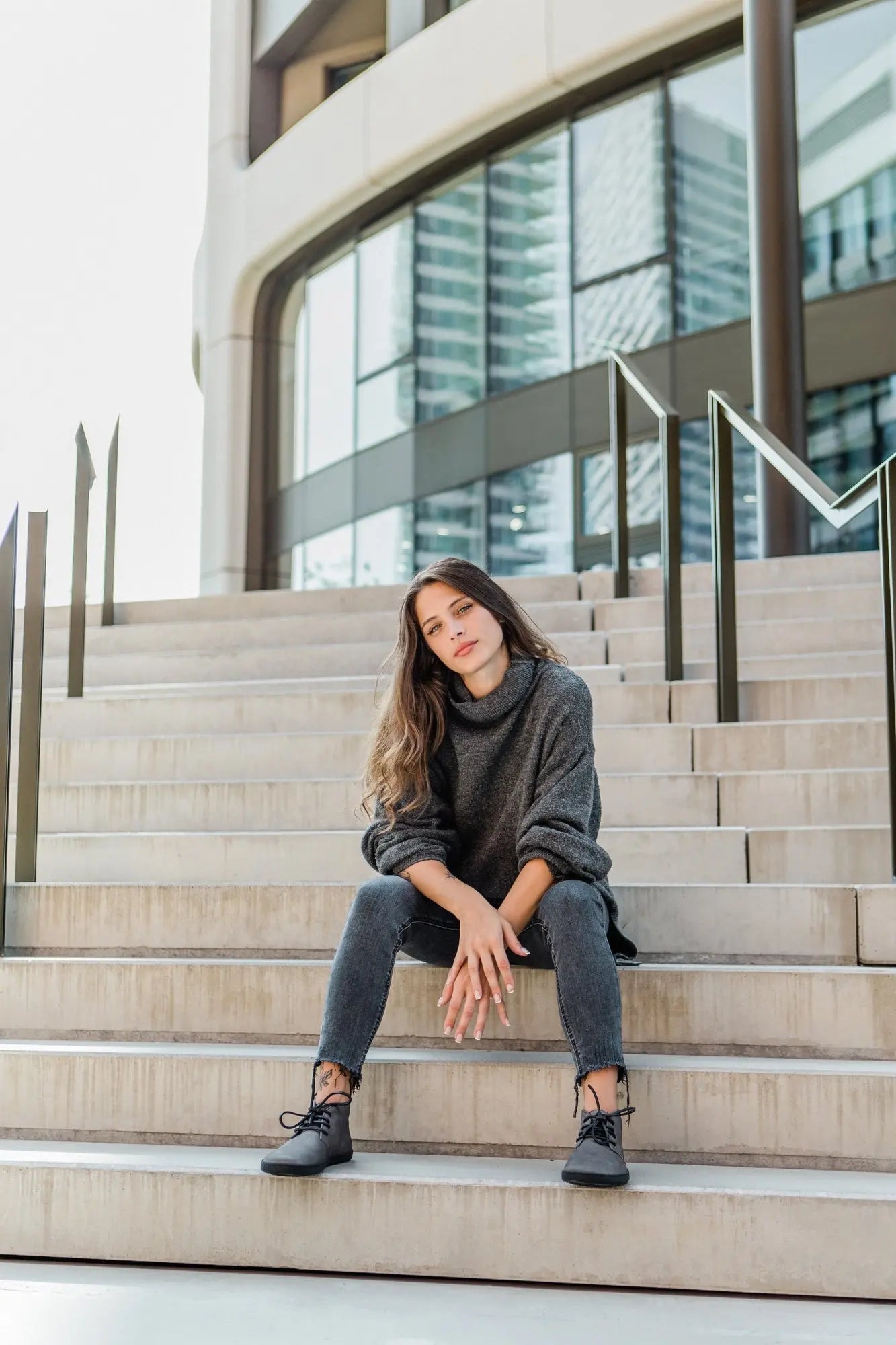 Shapen - Berry Dark Grey - Zapatos minimalistas