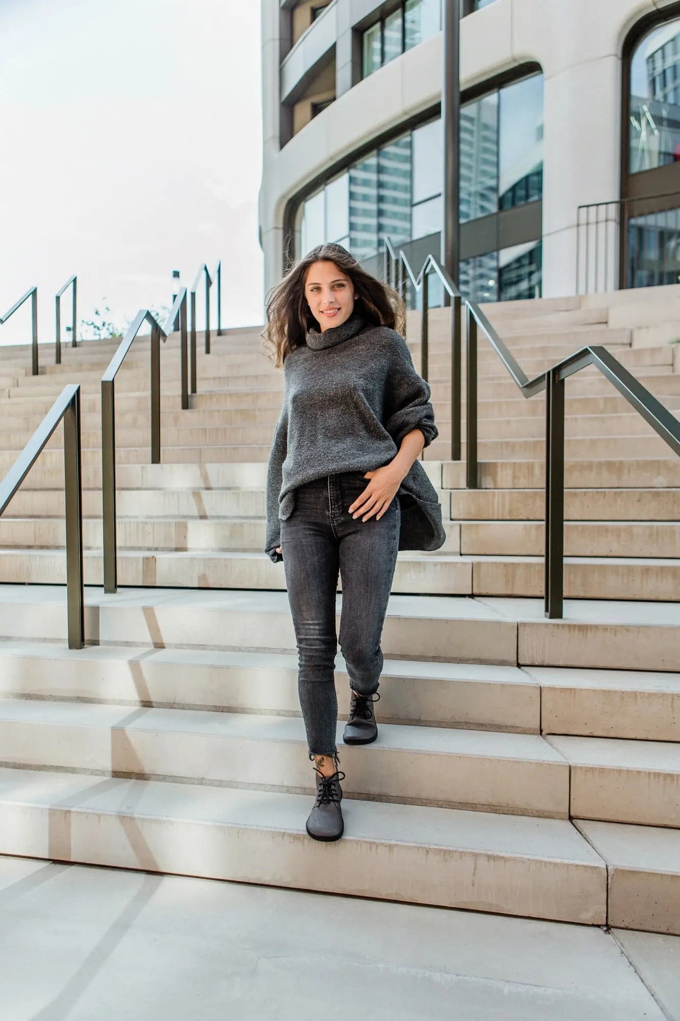 Shapen - Berry Dark Grey - Zapatos minimalistas