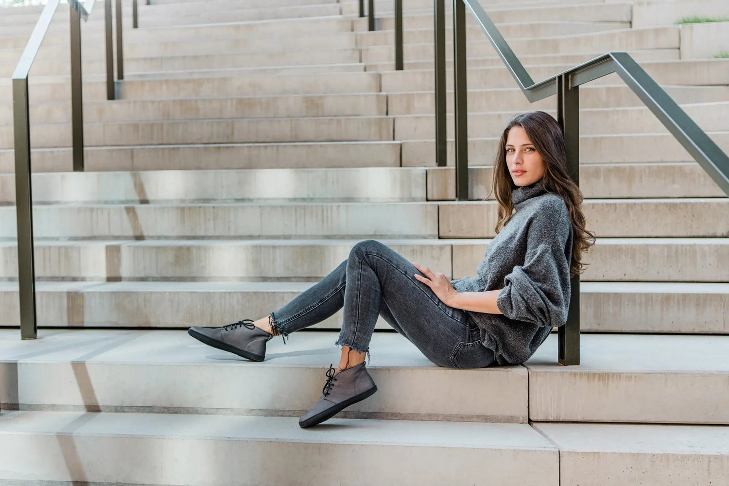 Shapen - Berry Dark Grey - Zapatos minimalistas