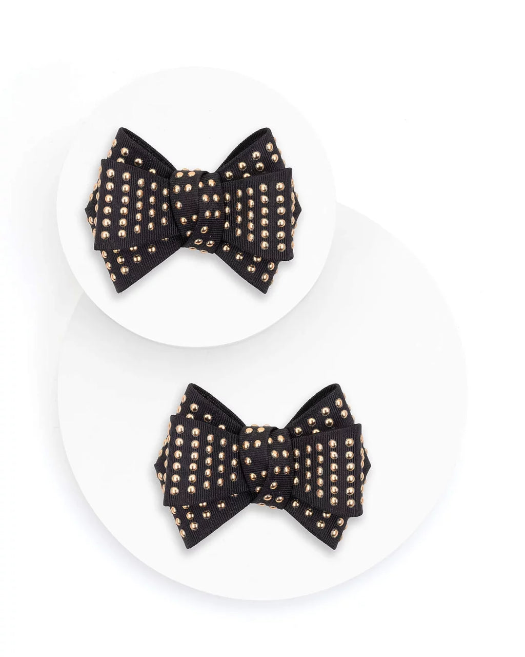 Shapen - Bow Shoe Clips with Rivets Black - Adorno para zapatos
