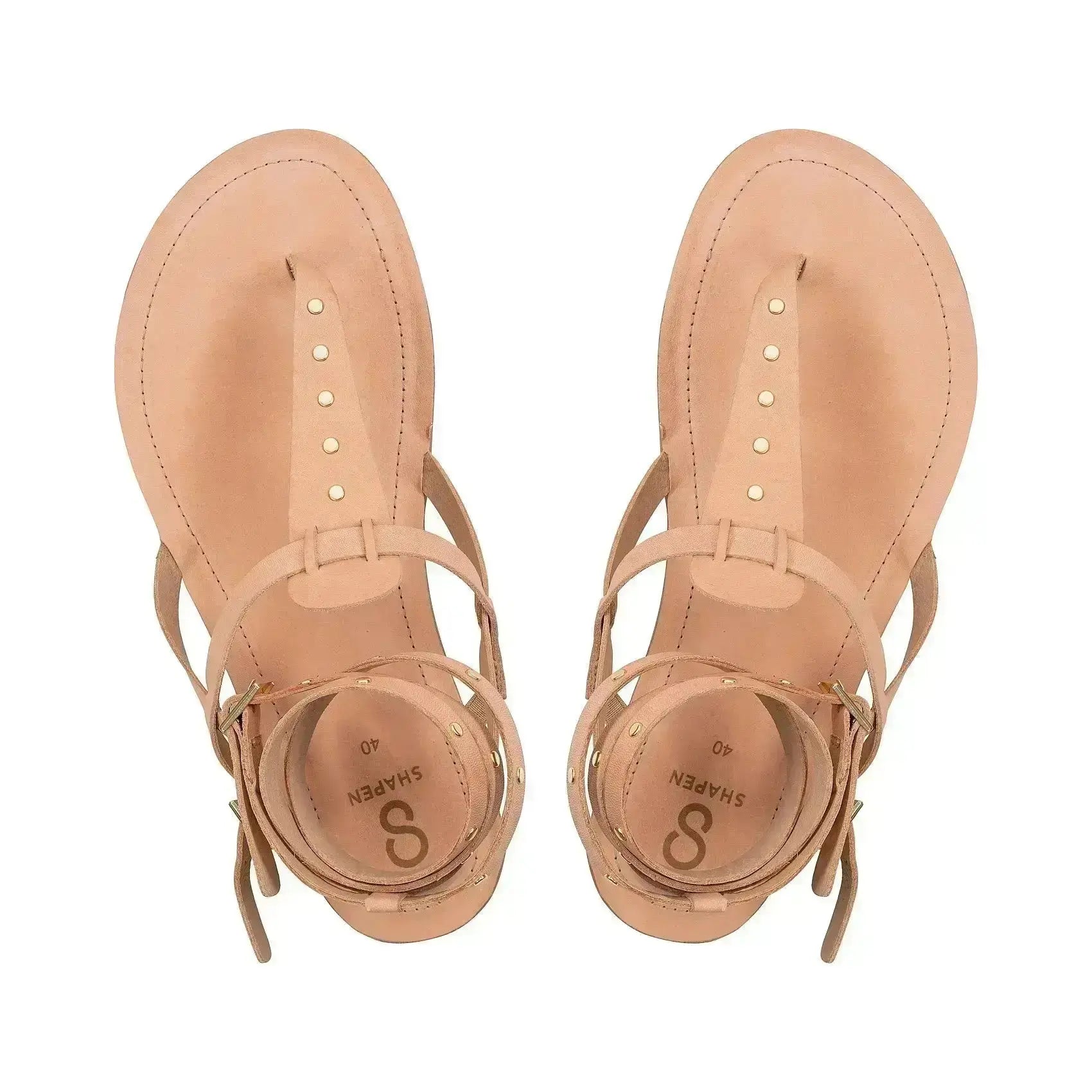 Shapen - Caliope Natural - Sandalias barefoot nude para mujer