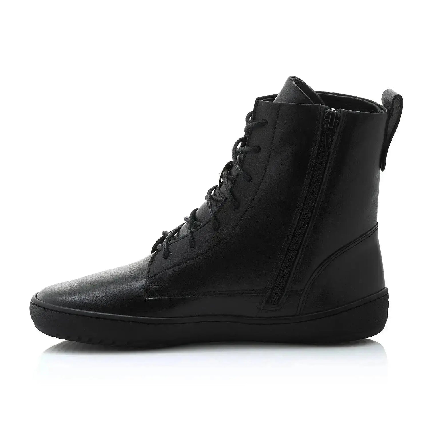 Shapen - Cozy 2.0 Black Smooth Leather - Botas barefoot de invierno