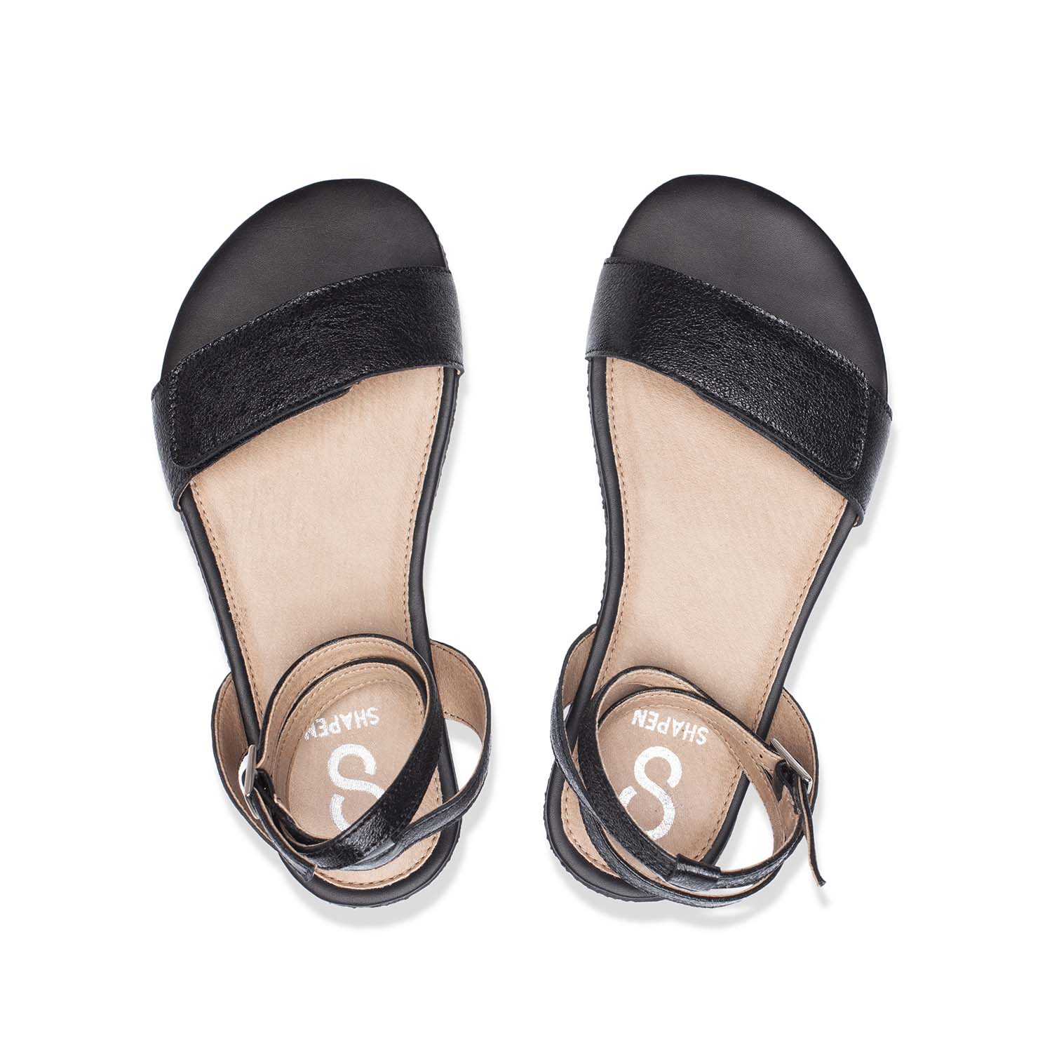 Shapen - Daisy 2.0 Black Crackle - Sandalias barefoot