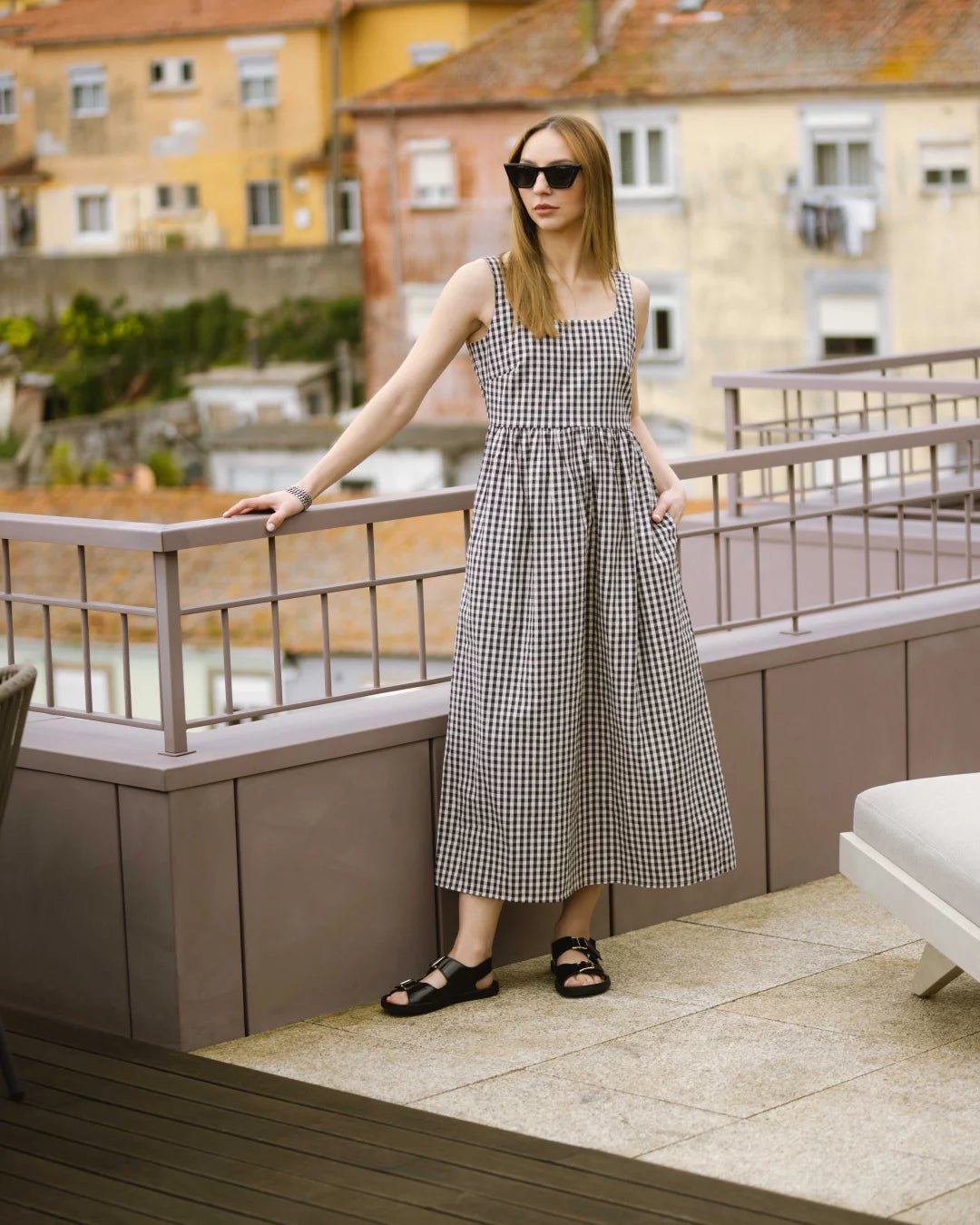 Shapen Dazzle Black - Sandalias barefoot de hebillas