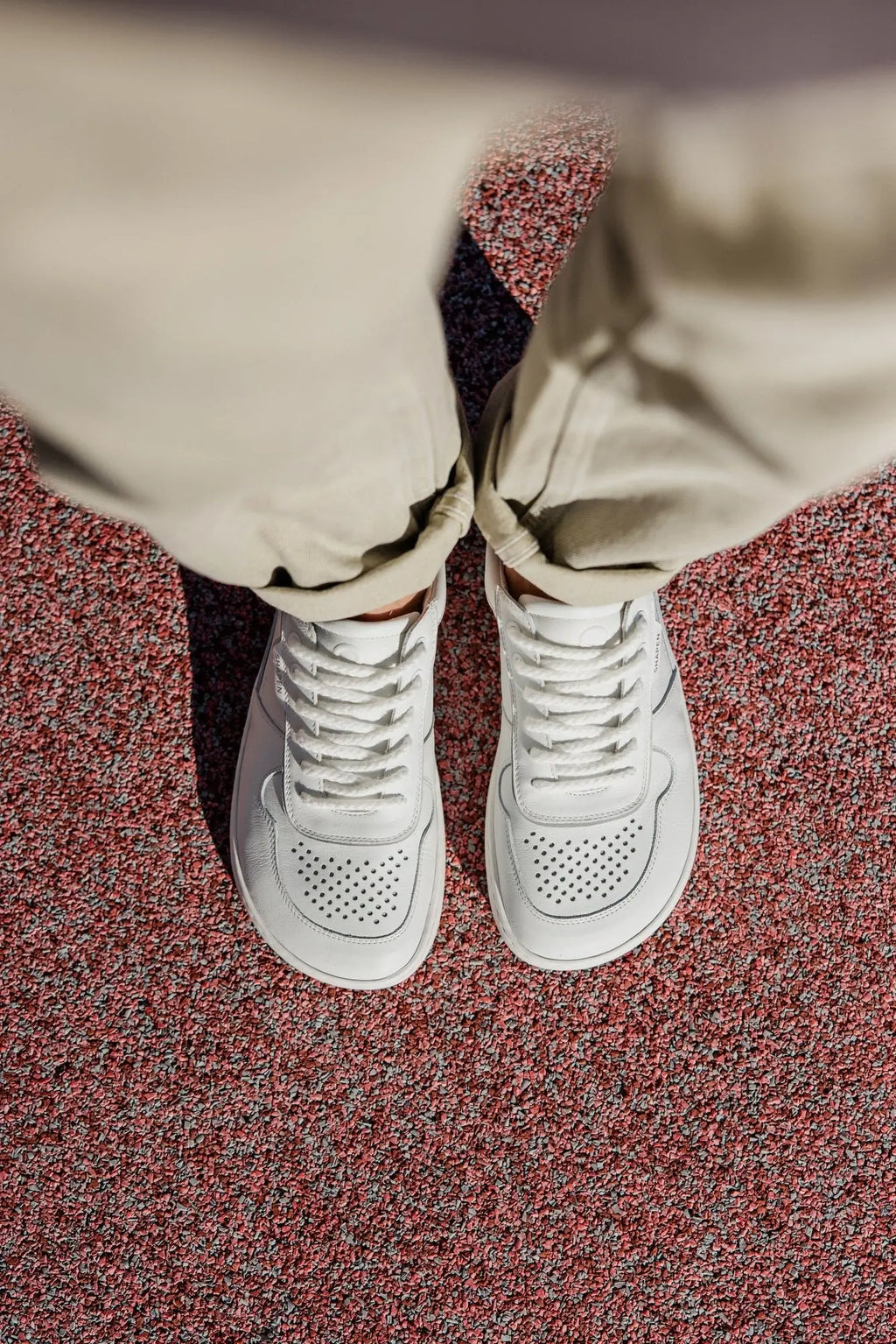 Shapen - Flowin White & Grey - Sneakers barefoot