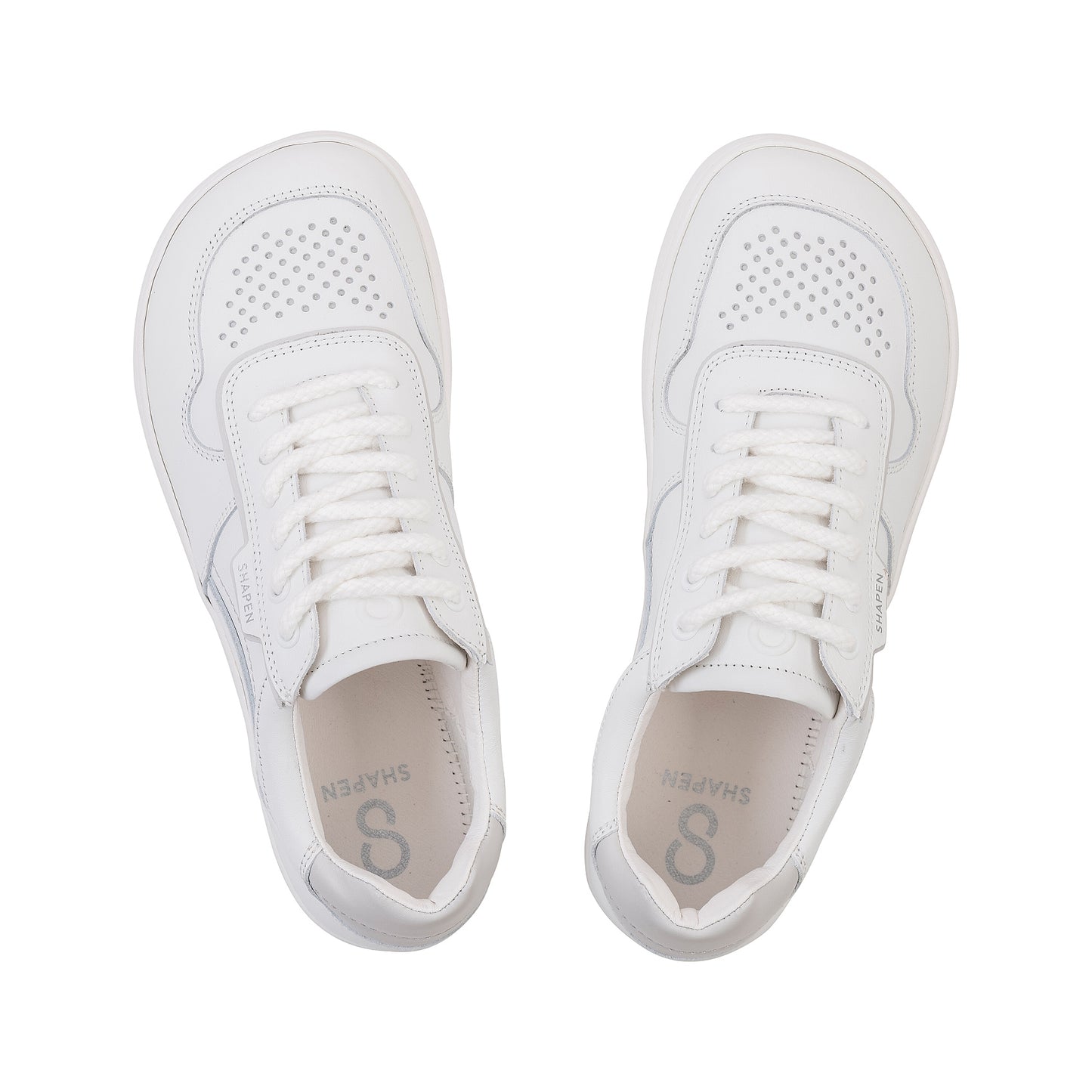 Shapen - Flowin White & Grey - Sneakers barefoot