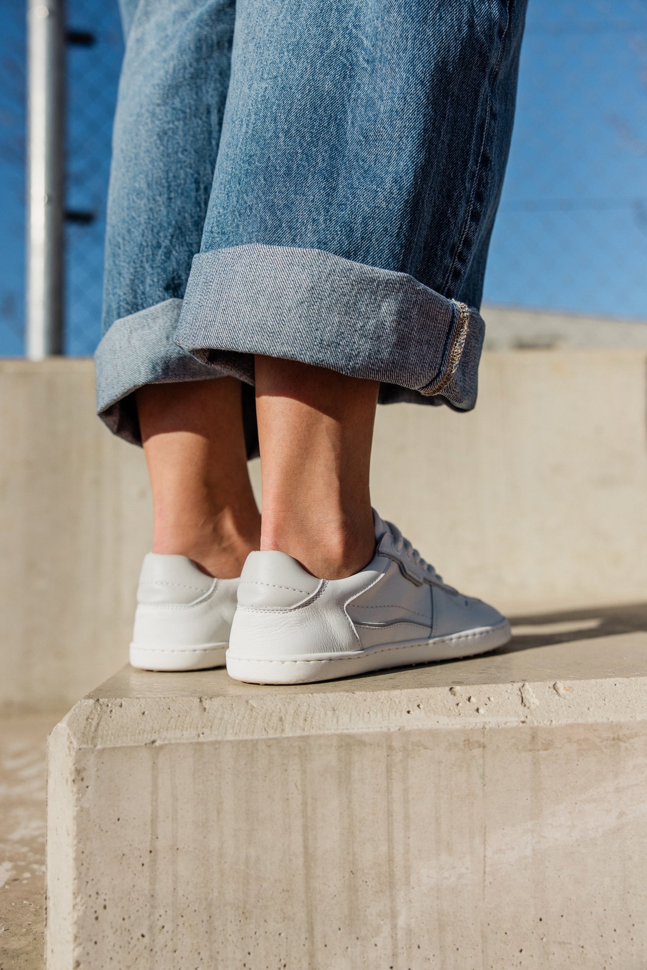 Shapen - Flowin White & Grey - Sneakers barefoot