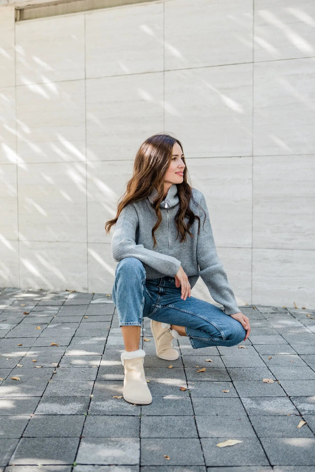 Shapen - Fluffy 2.0 Beige - Botines de invierno barefoot