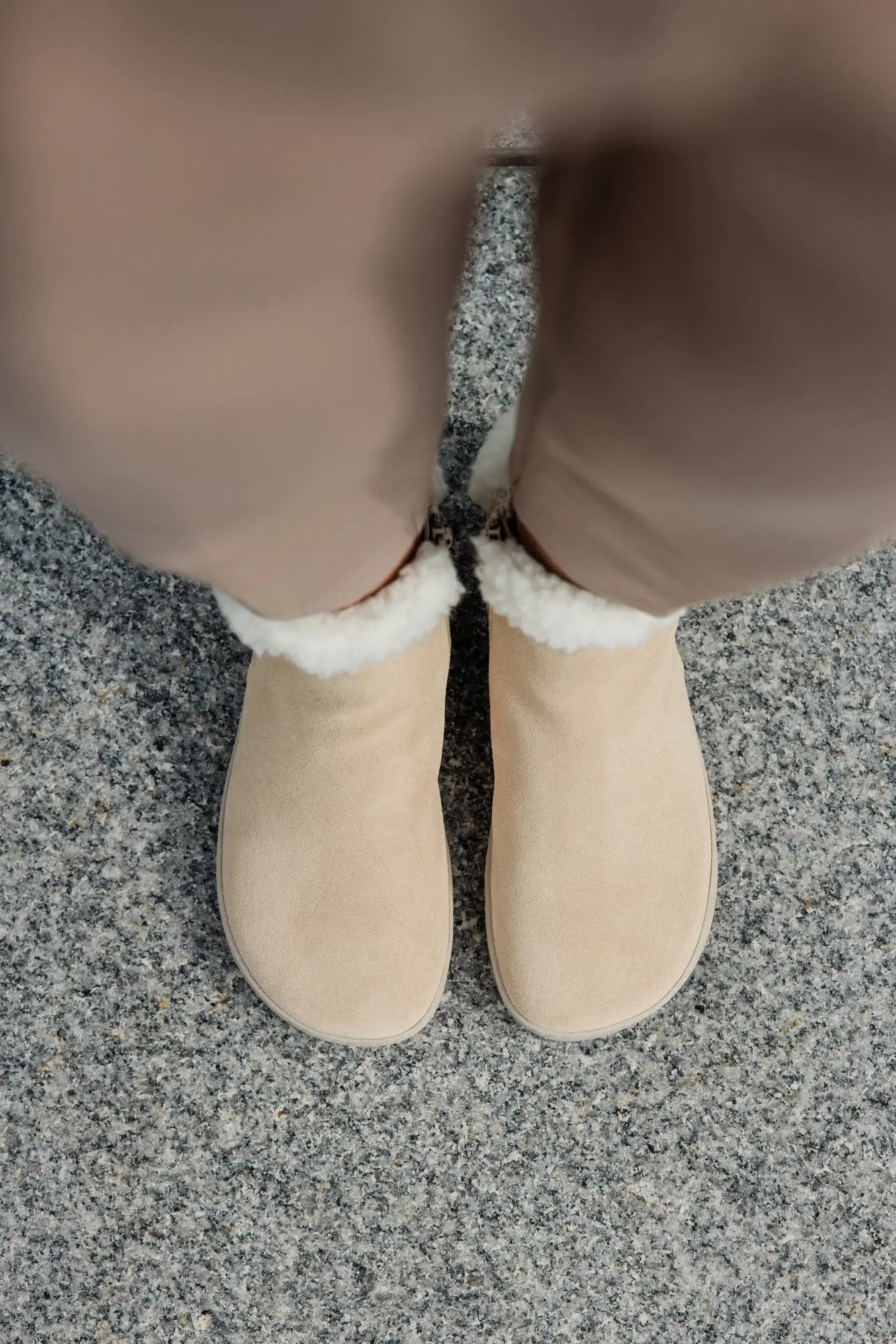 Shapen - Fluffy 2.0 Beige - Botines de invierno barefoot