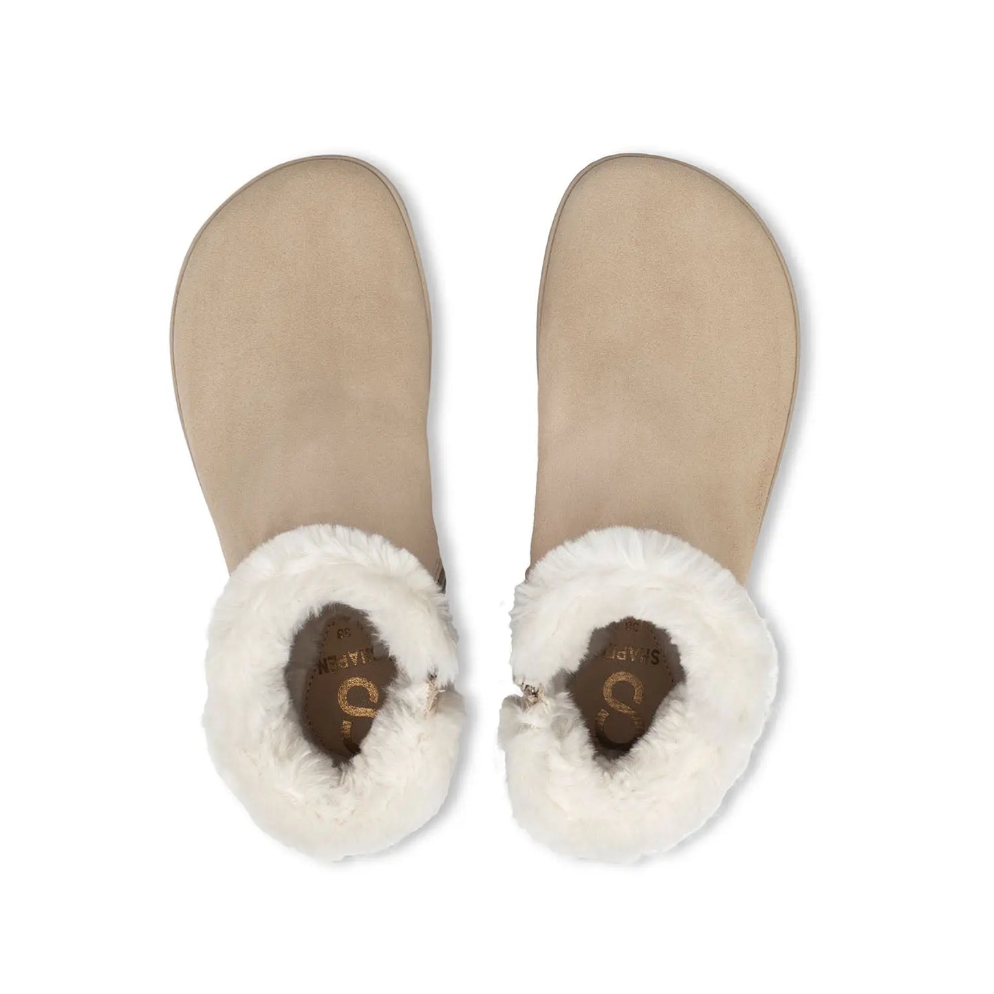 Shapen - Fluffy 2.0 Beige - Botines de invierno barefoot