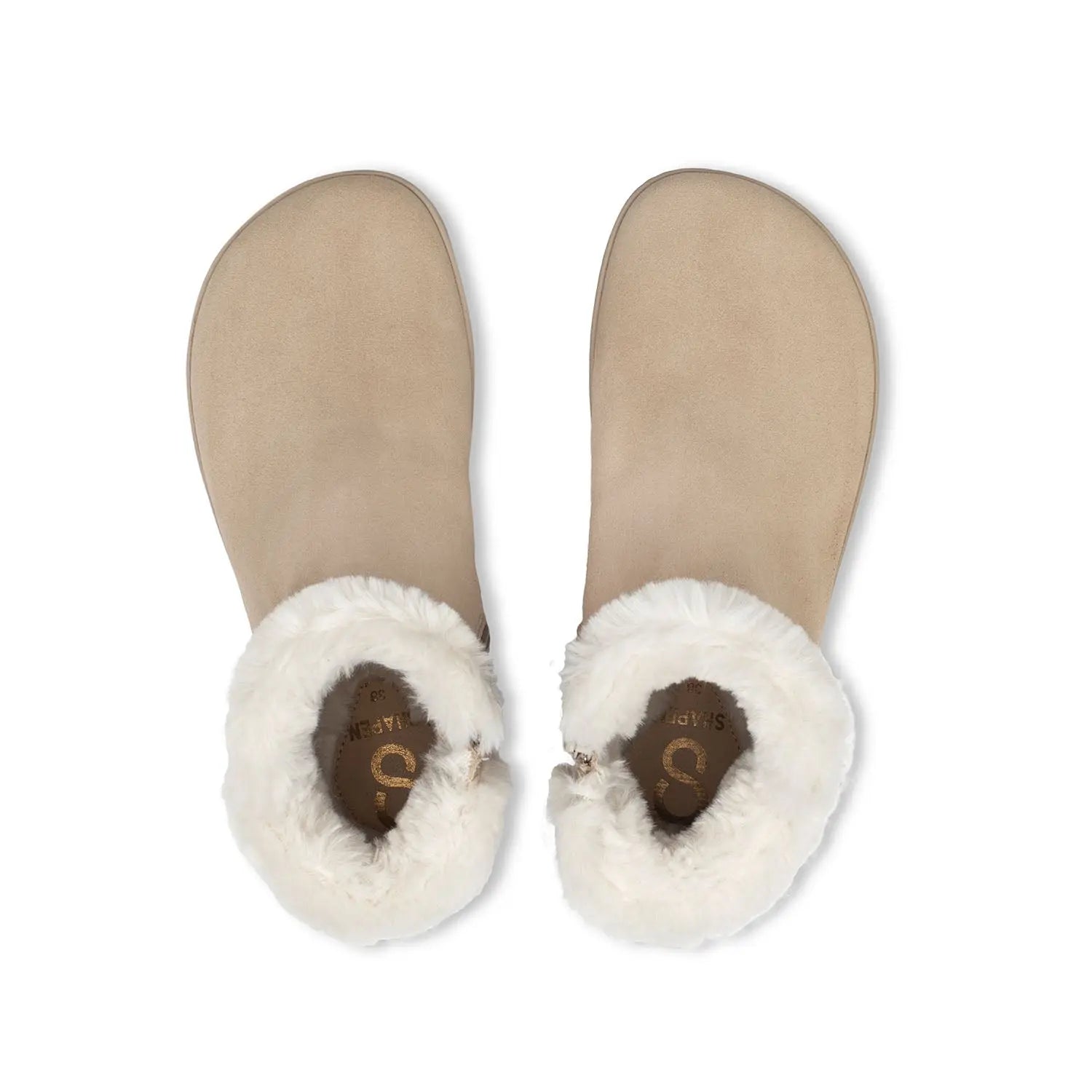 Shapen - Fluffy 2.0 Beige - Botines de invierno barefoot