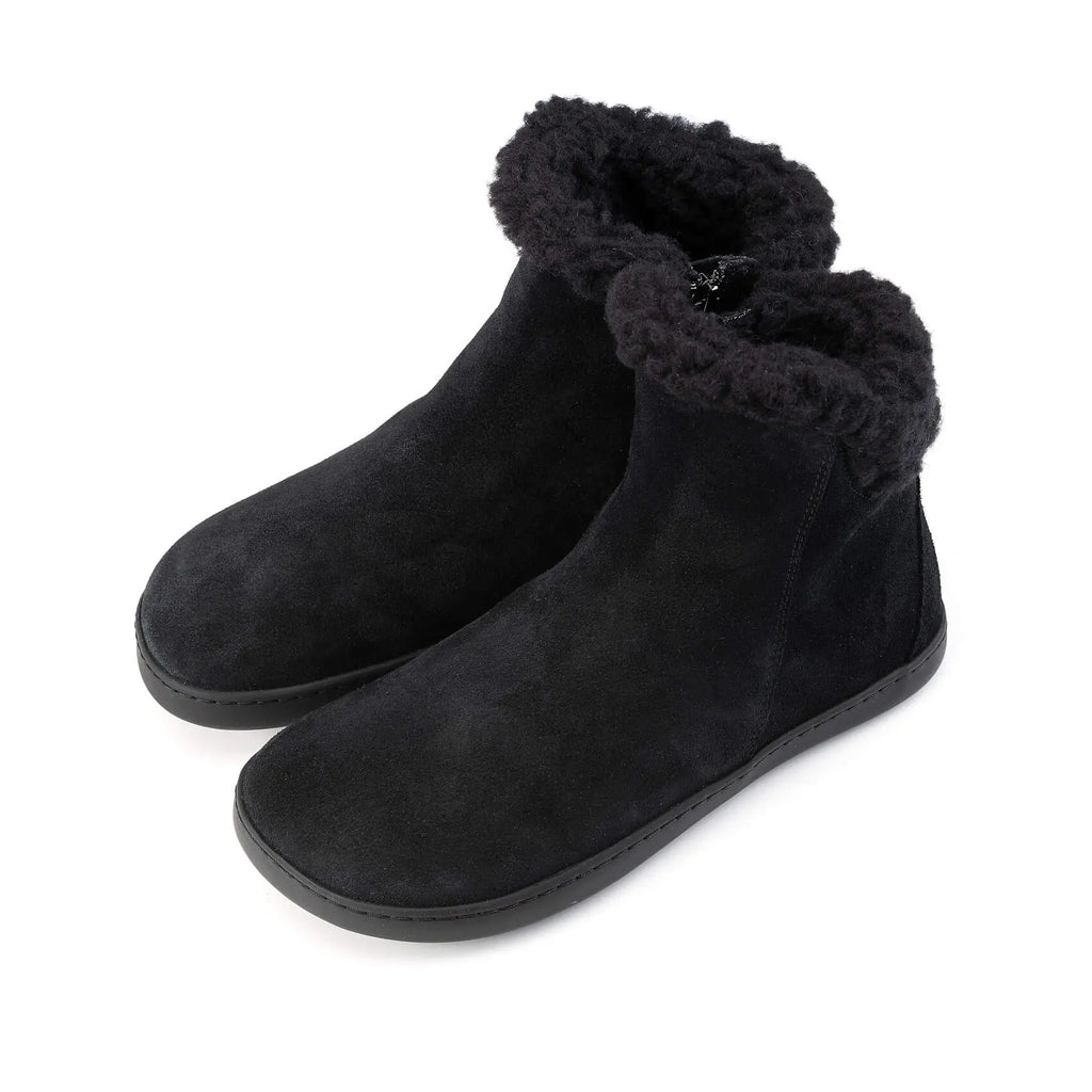 Shapen - Fluffy 2.0 Black - Botines de invierno barefoot