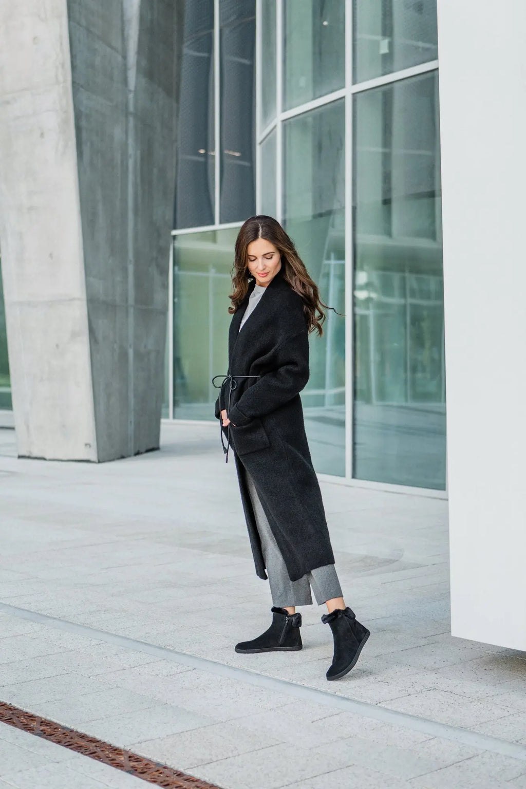 Shapen - Fluffy 2.0 Black - Botines de invierno barefoot