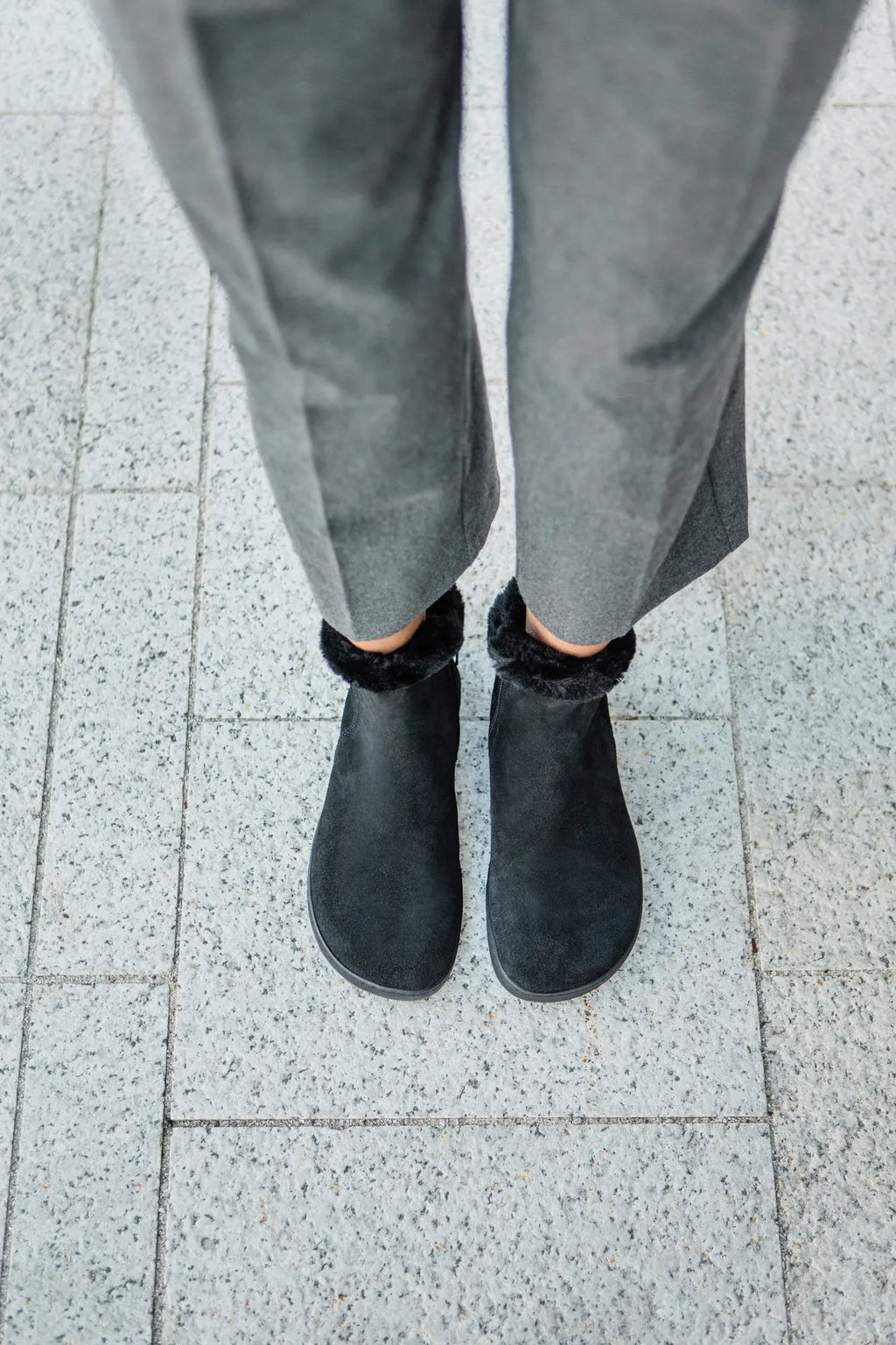 Shapen - Fluffy 2.0 Black - Botines de invierno barefoot