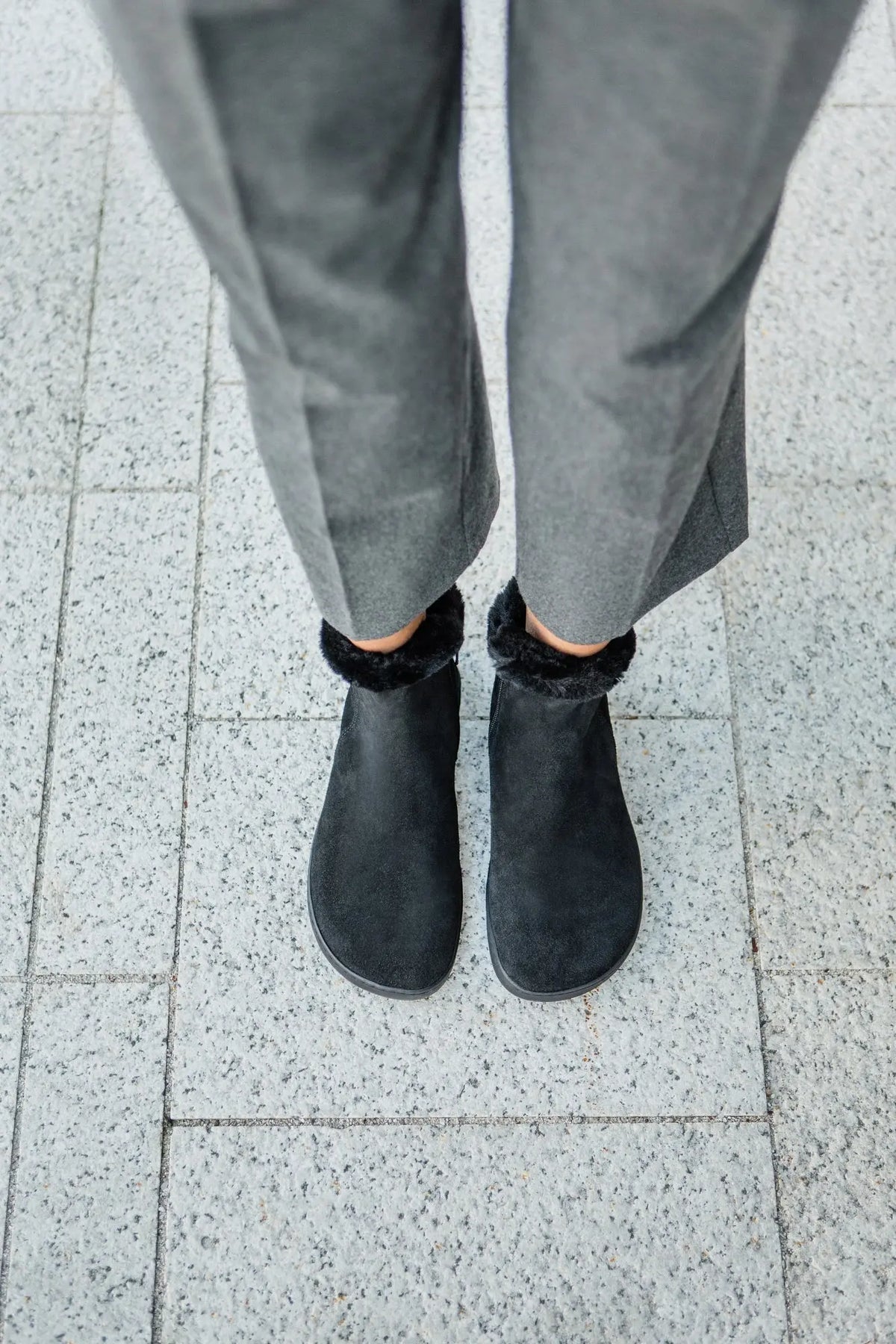 Shapen - Fluffy 2.0 Black - Botines de invierno barefoot