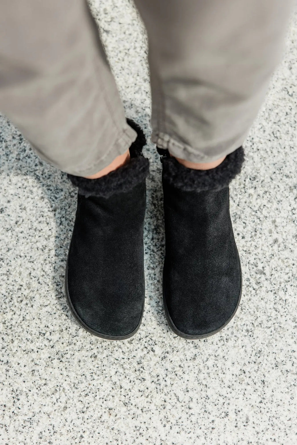 Shapen - Fluffy 2.0 Black - Botines de invierno barefoot