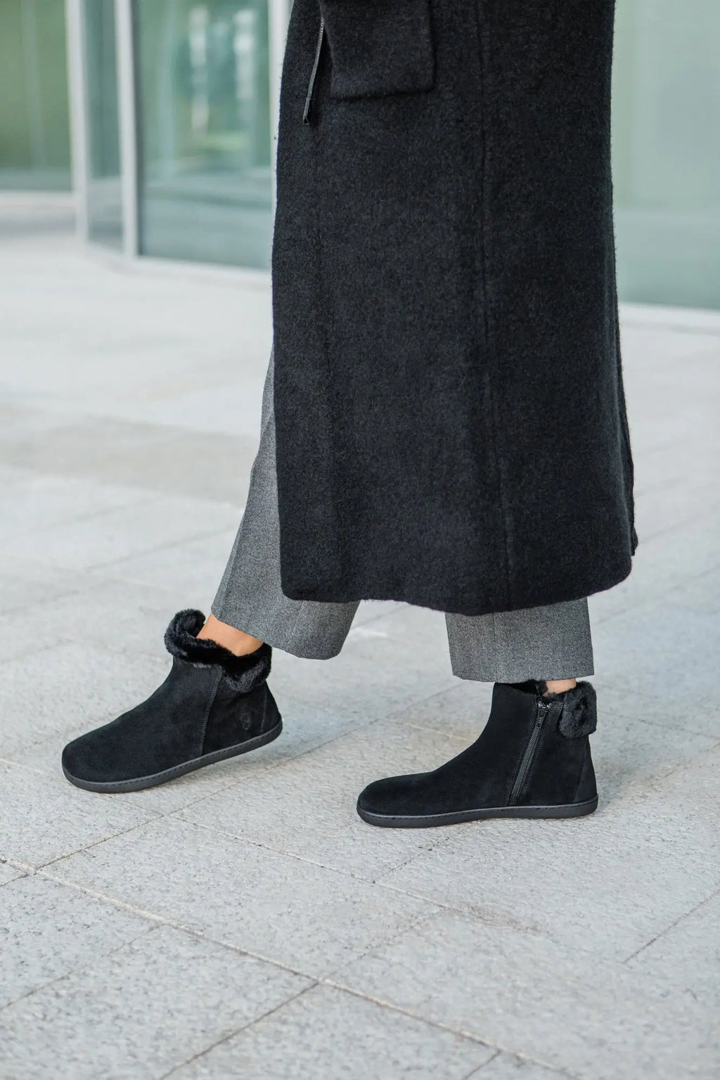 Shapen - Fluffy 2.0 Black - Botines de invierno barefoot