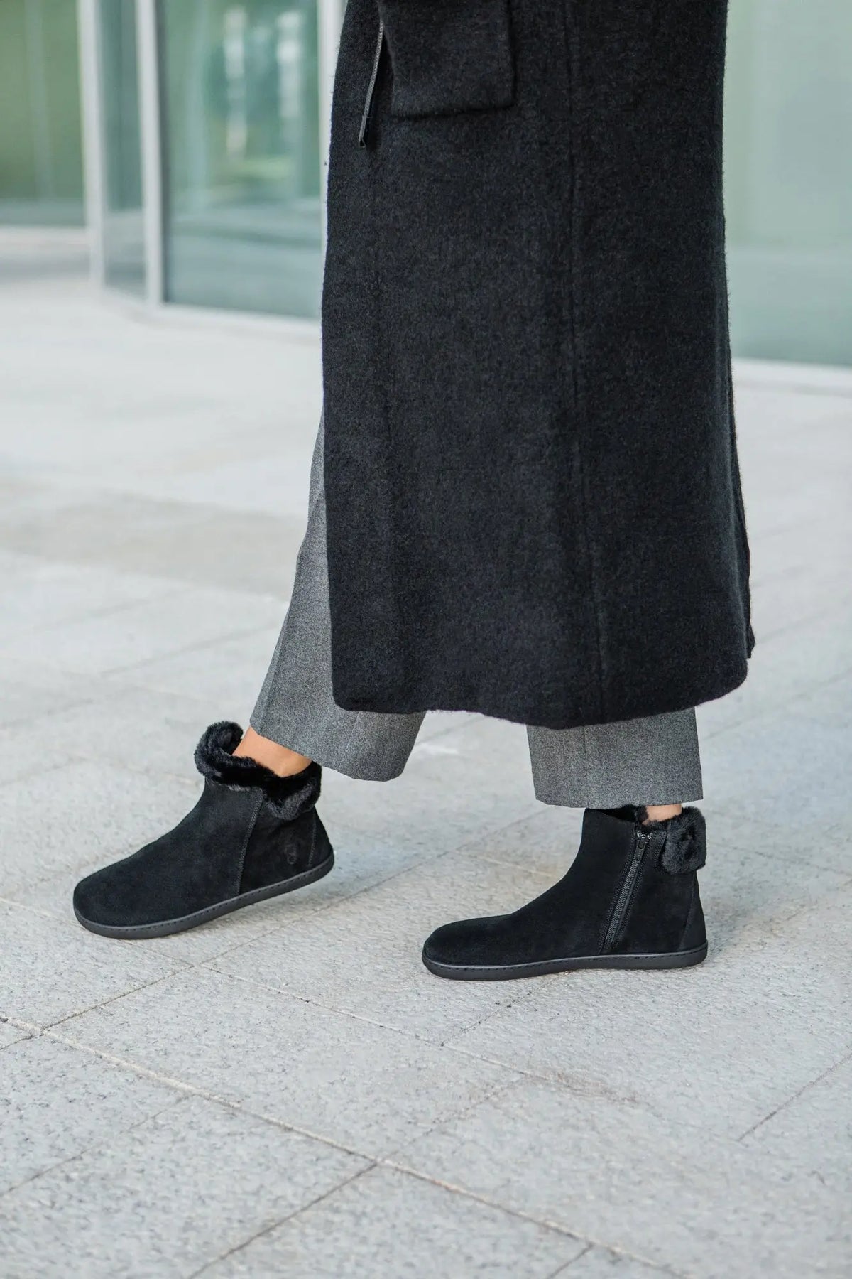 Shapen - Fluffy 2.0 Black - Botines de invierno barefoot