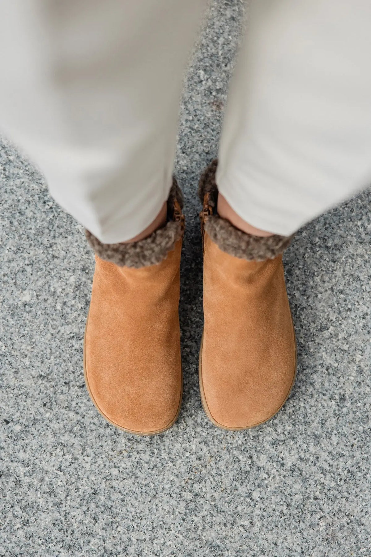 Shapen - Fluffy 2.0 Brown - Botines de invierno barefoot