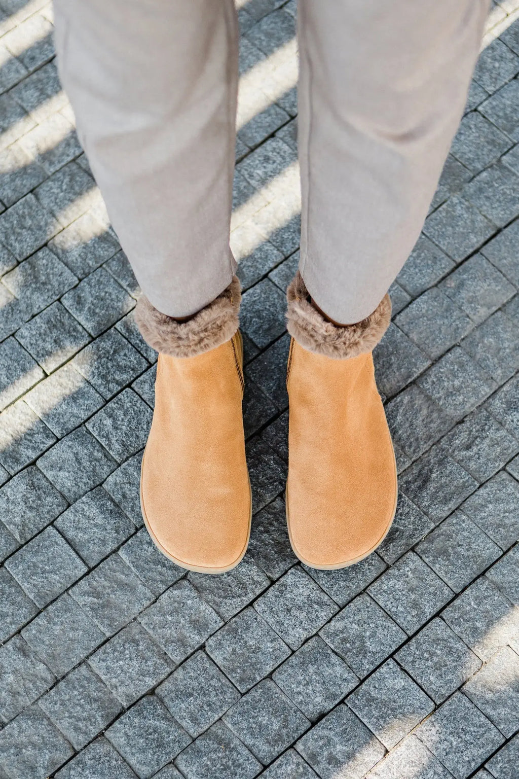 Shapen - Fluffy 2.0 Brown - Botines de invierno barefoot
