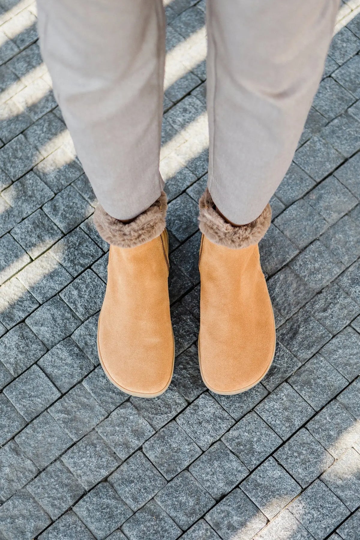 Shapen - Fluffy 2.0 Brown - Botines de invierno barefoot