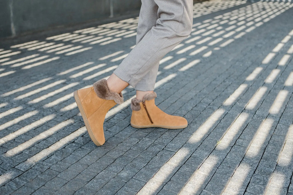 Shapen - Fluffy 2.0 Brown - Botines de invierno barefoot