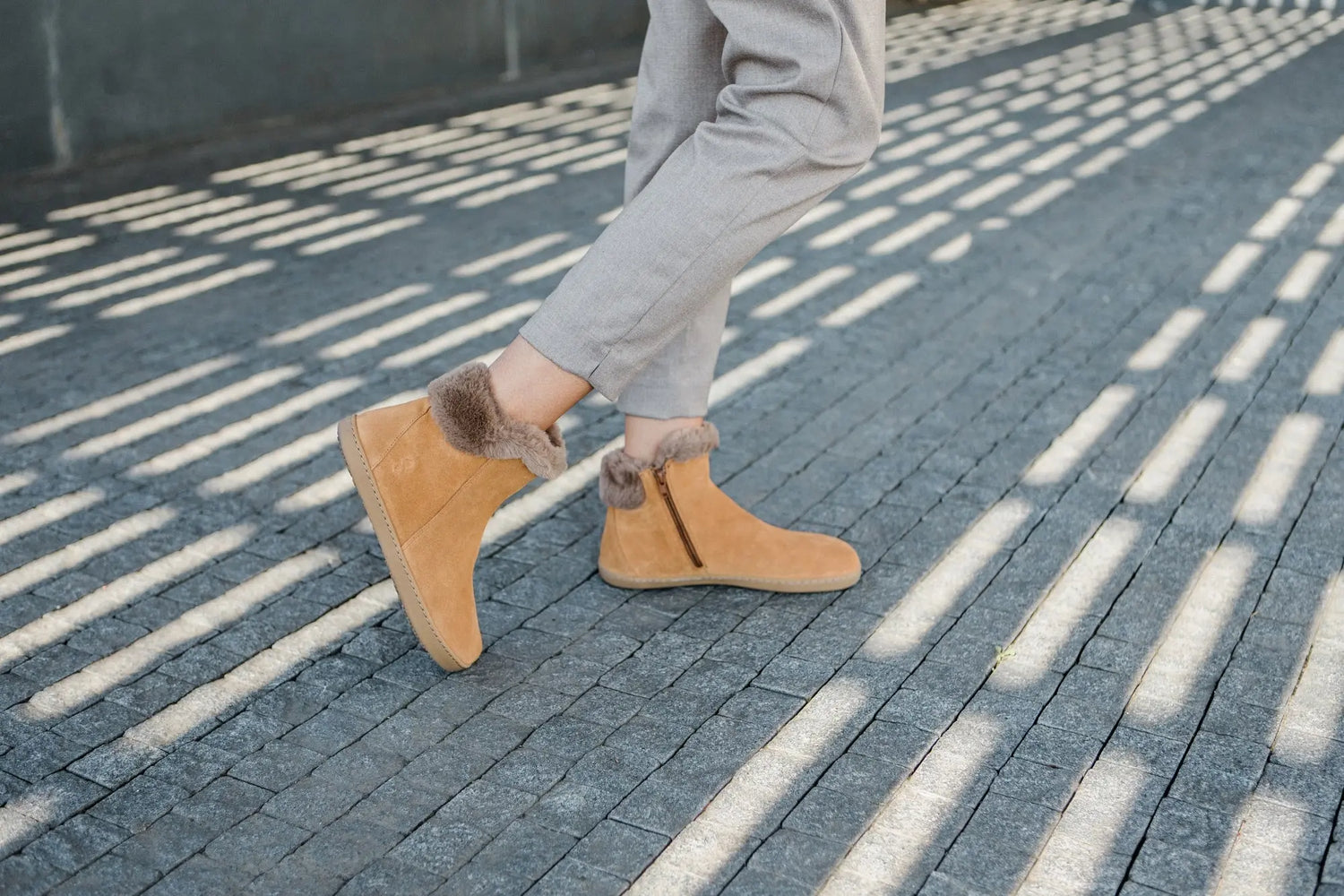 Shapen - Fluffy 2.0 Brown - Botines de invierno barefoot