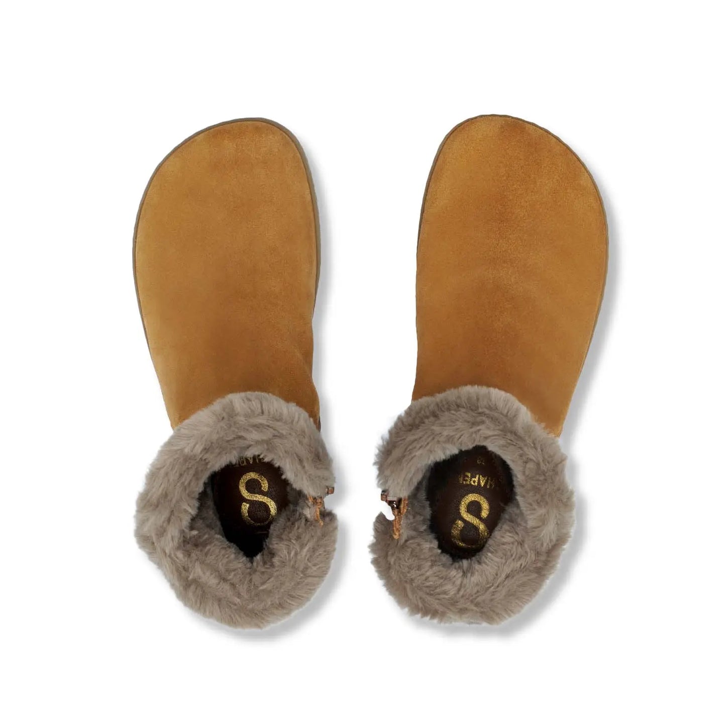 Shapen - Fluffy 2.0 Brown - Botines de invierno barefoot