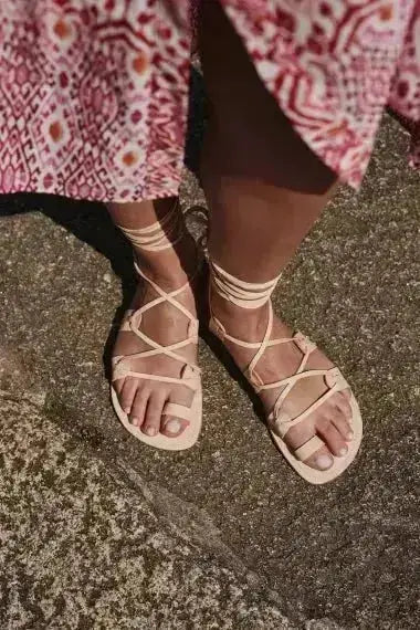 Shapen - Gaia Natural - Sandalias barefoot de tiras