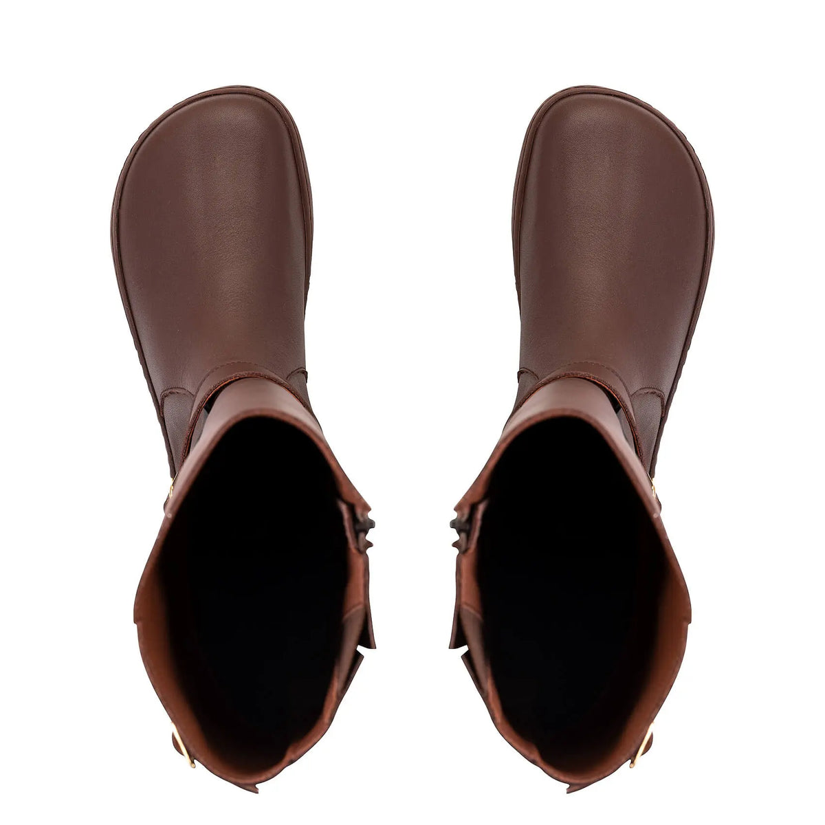 Shapen - Glam Knee Brown Leather - Bottes hautes barefoot