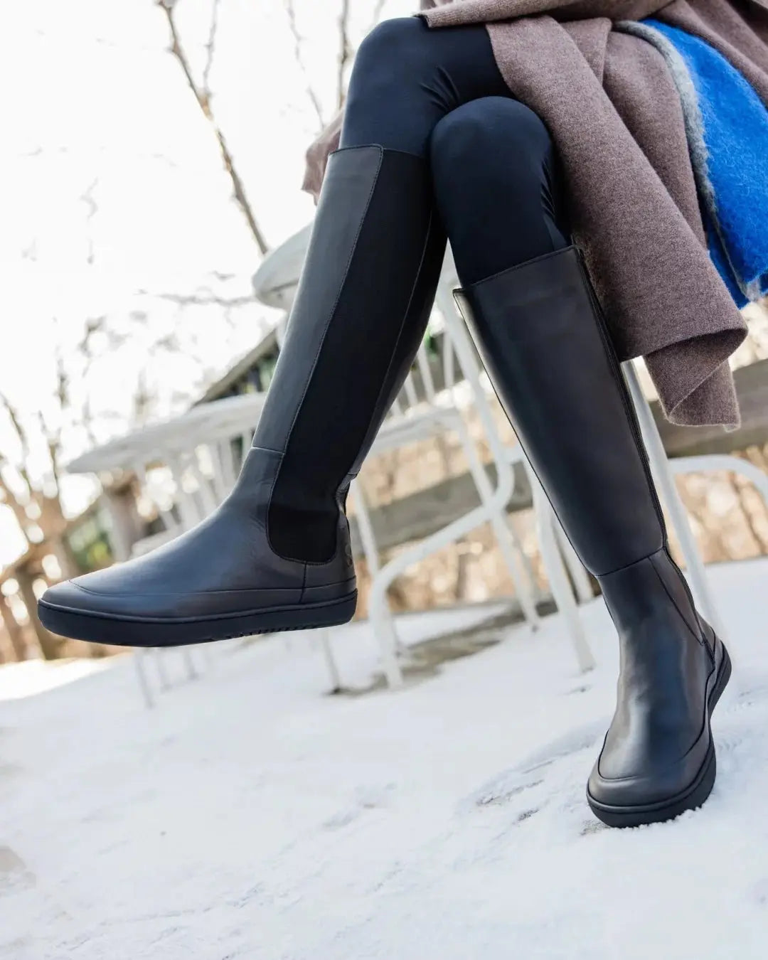 Shapen - Harper Black - Botas altas barefoot