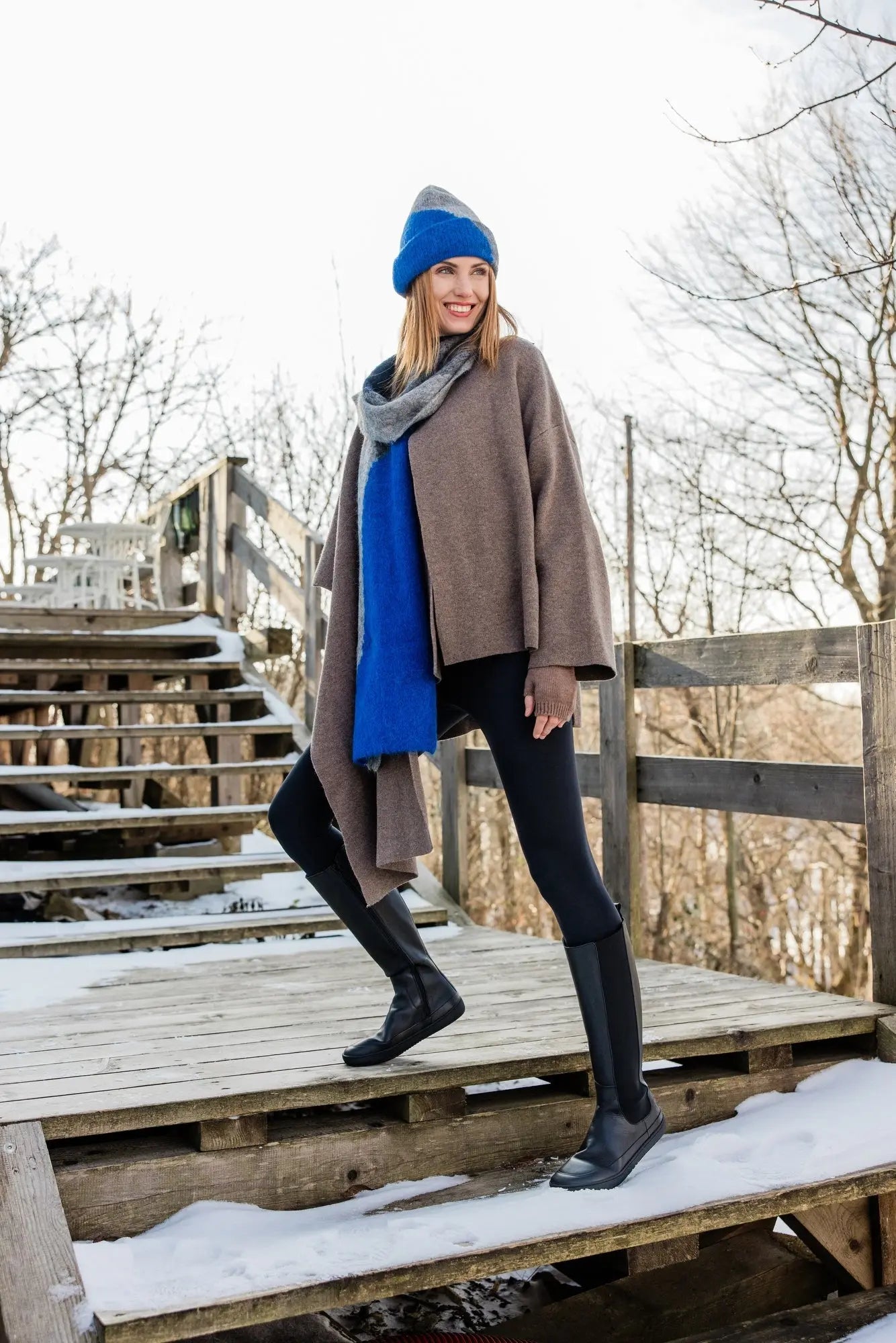 Shapen - Harper Black - Botas altas barefoot